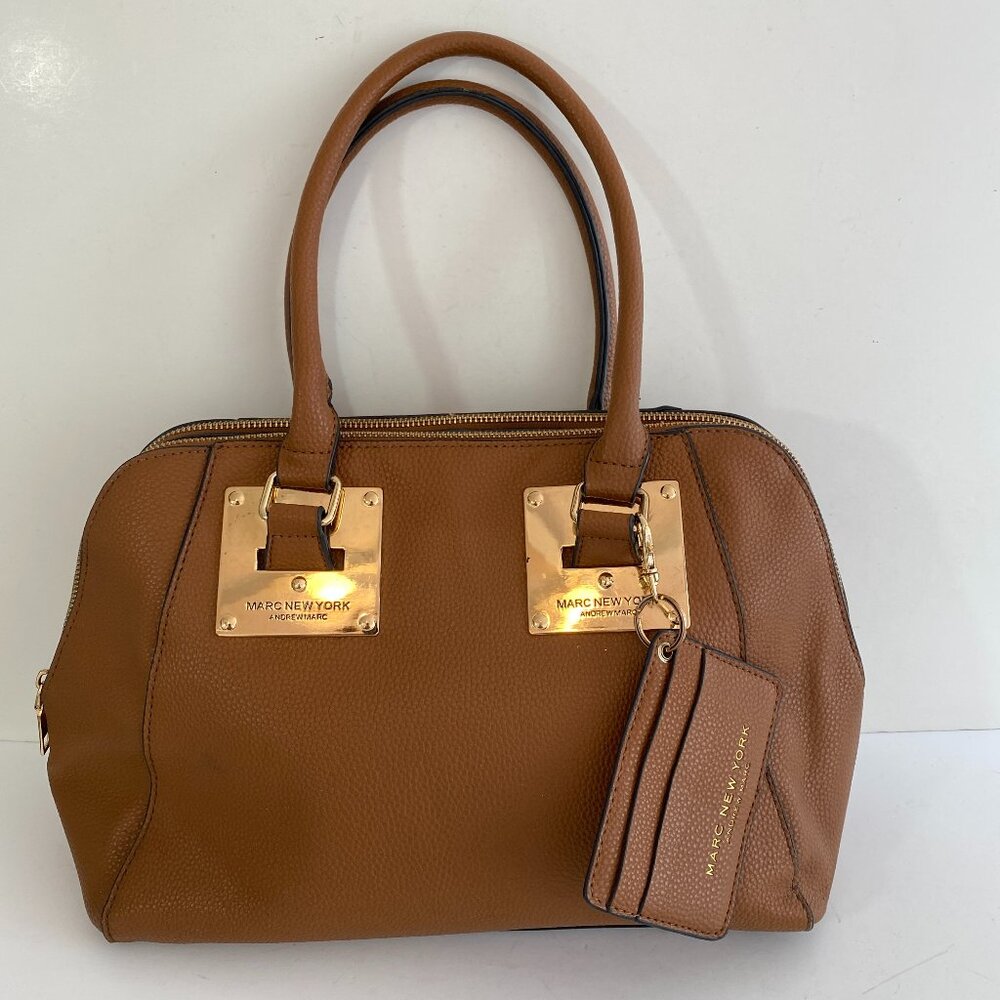 Marc New York Andrew Marc Brown Leather Shoulder Bag